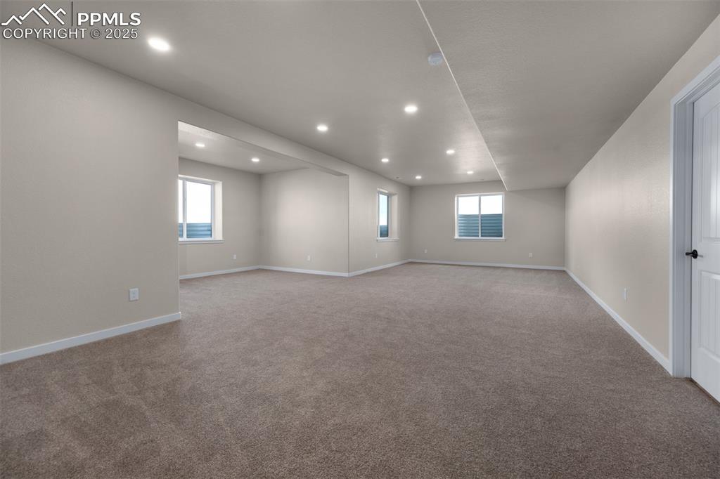 Image 15 of 36: Finished Basement