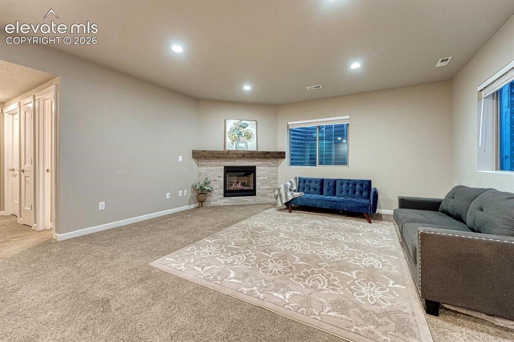 Image 22 of 43: Family room in the basement