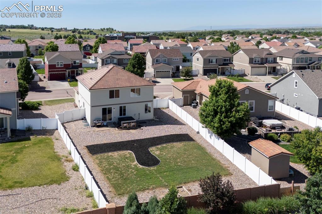 Image 8 of 50: Aerial perspective of suburban area
