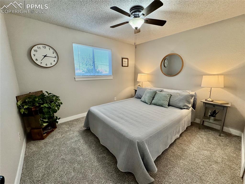 Image 11 of 27: Neutral-toned walls and plush gray carpeting