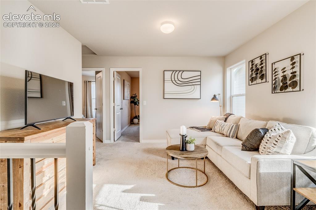 Image 16 of 39: Carpet is throug the upstairs