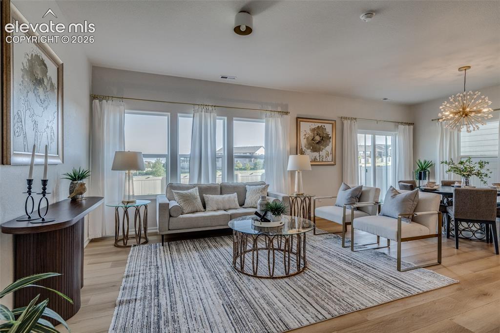 Image 7 of 39: Living room is spacious