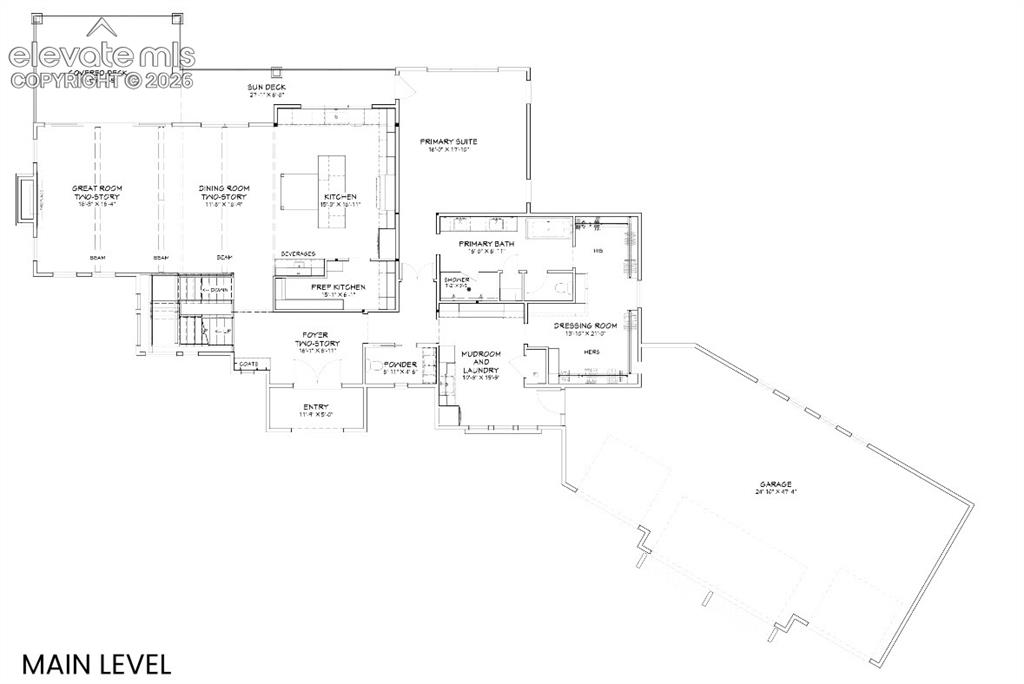 Image 22 of 32: Main Level Floor plan