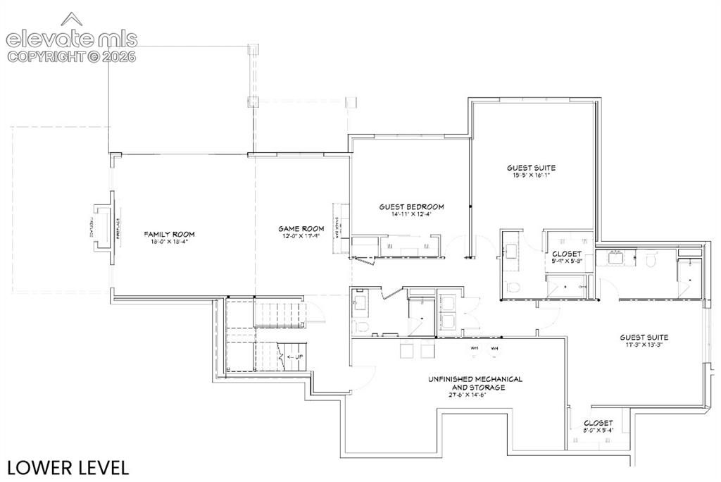 Image 23 of 32: Lower Level Floor plan