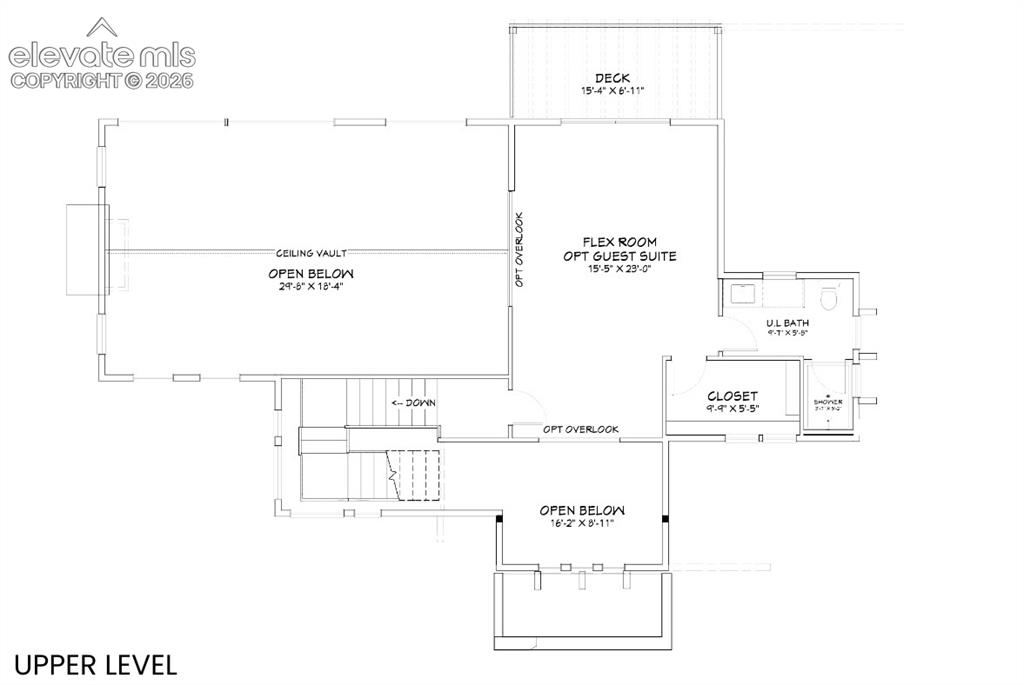 Image 24 of 32: Upper Level Floor plan