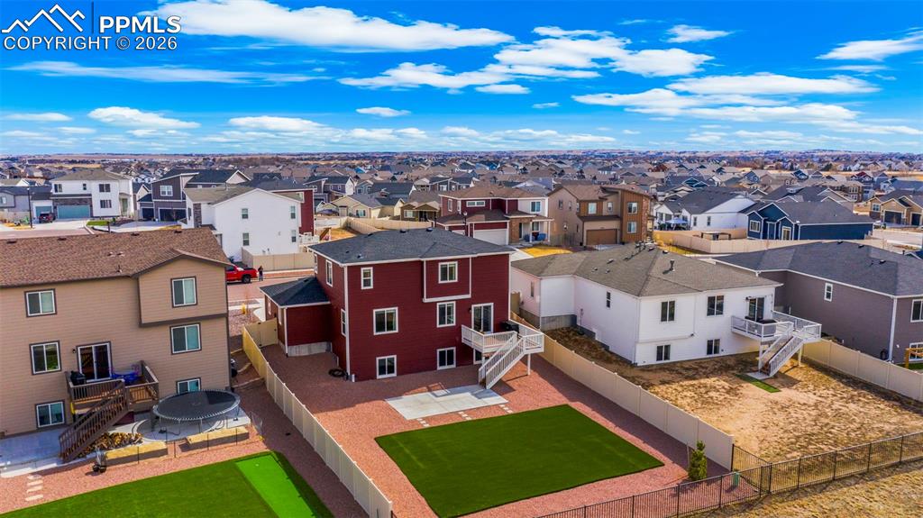 Image 9 of 43: Aerial perspective of suburban area