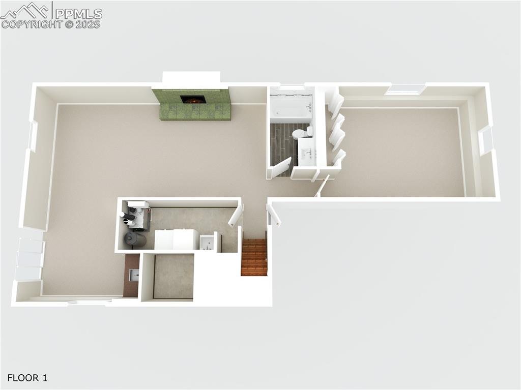 Image 28 of 34: Lower level floor plan