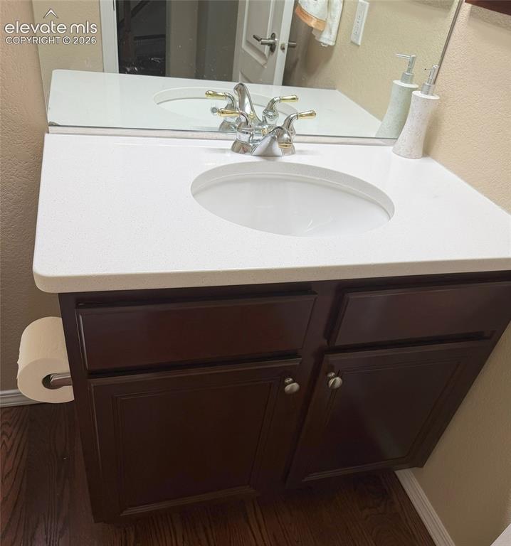 Image 17 of 39: NEW Main level powder room - wow!