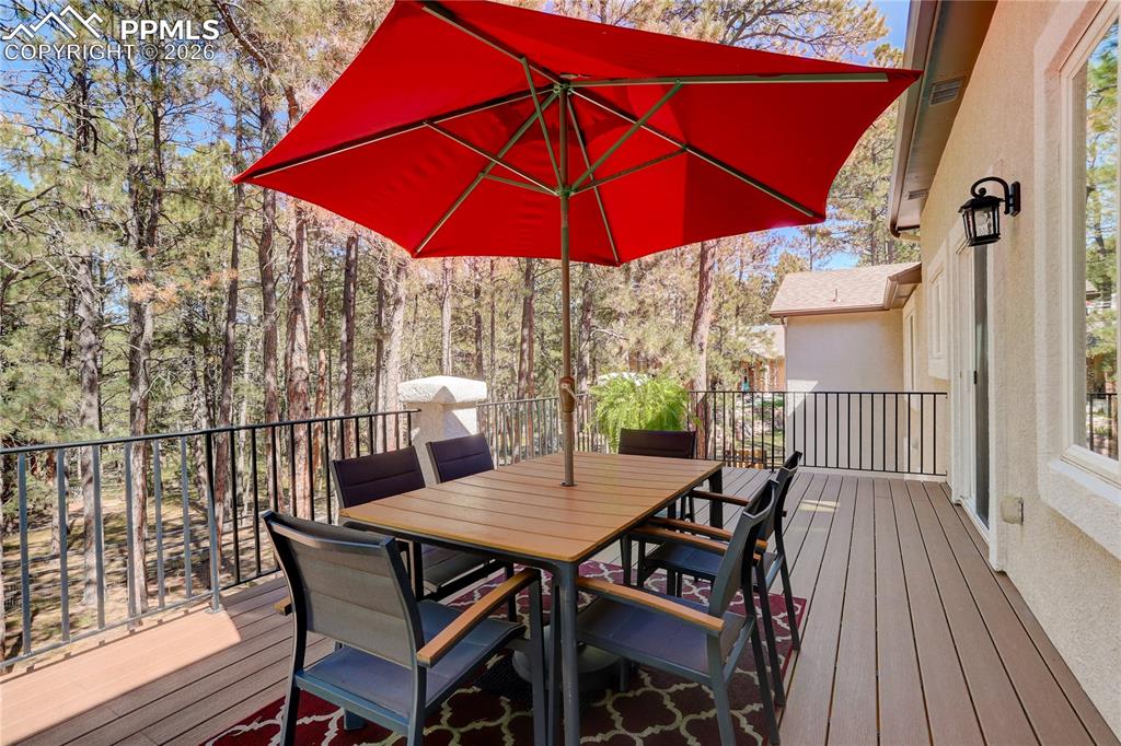 Image 38 of 48: Large composite deck off main living space.