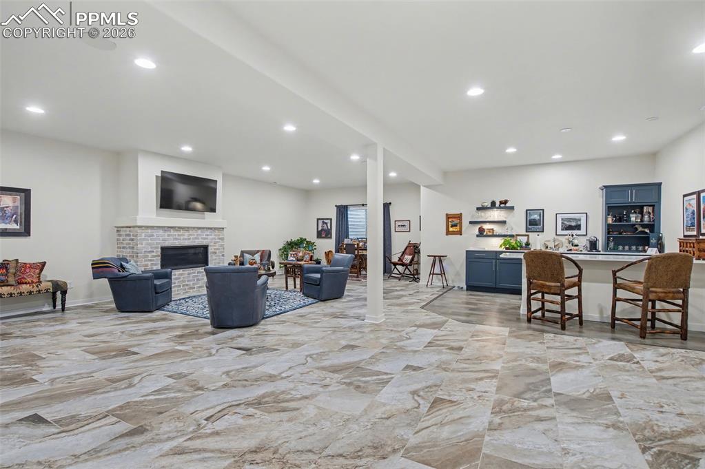 Image 36 of 50: This incredible lower level offers limitless flexibility for a home theater