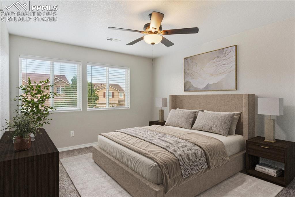 Image 10 of 14: Virtually Staged Primary Bedroom