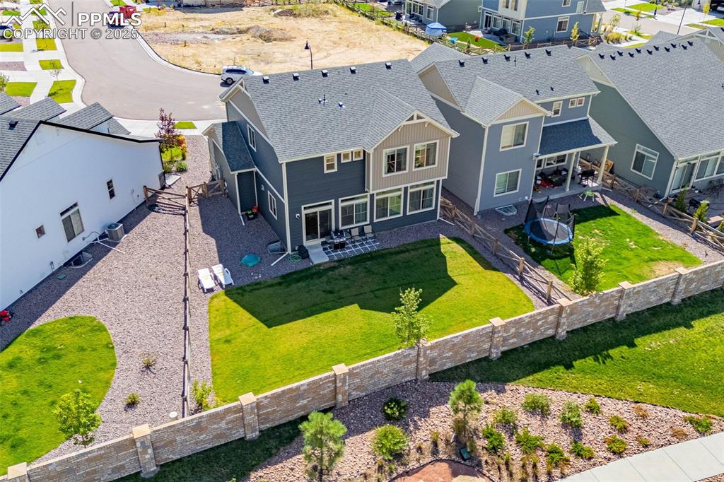 Image 30 of 32: Aerial perspective of suburban area