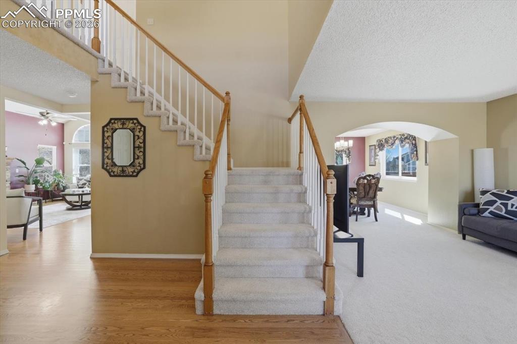 Image 7 of 48: Entry way leads to the formal living room and family room.