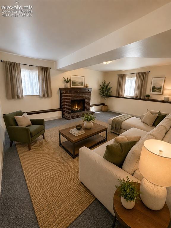 Image 18 of 23: Virtually staged family room