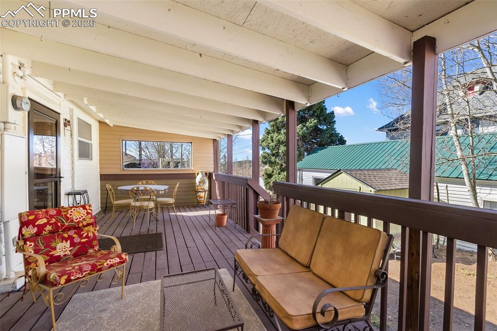 Image 29 of 37: Room for all your guests on this 24 X 9 deck with two great spaces to relax