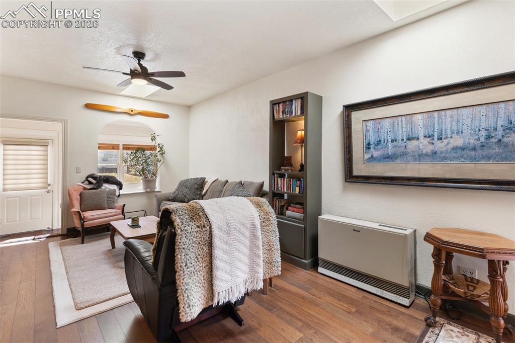 Image 9 of 37: Efficient wall furnace heats the entire home.