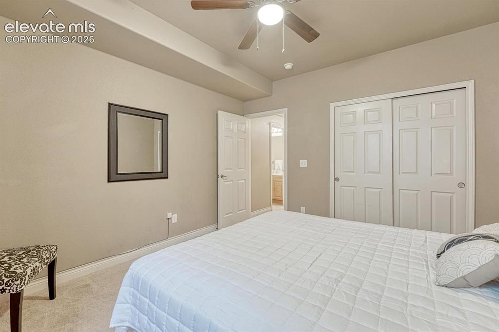 Image 39 of 41: Bedroom in lower level