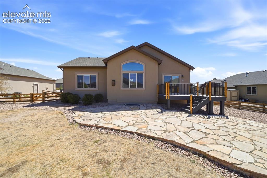 Image 42 of 50: Large stone patio!