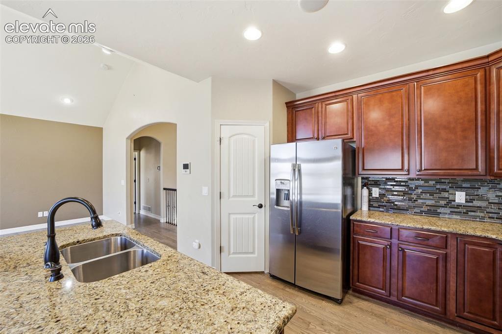 Image 8 of 50: There is a large pantry in the kitchen!