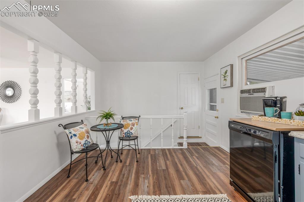 Image 8 of 36: The kitchen offers the perfect place for dinners at home with a built-in pa