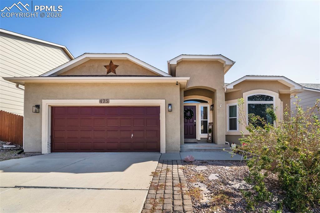 Image 39 of 39: Stucco Ranch home