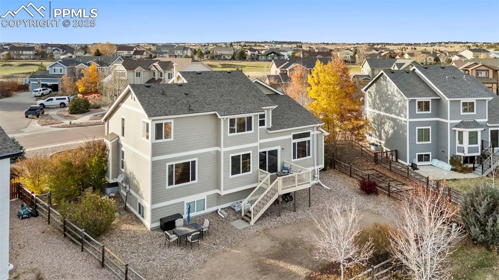 Image 36 of 46: Aerial perspective of suburban area