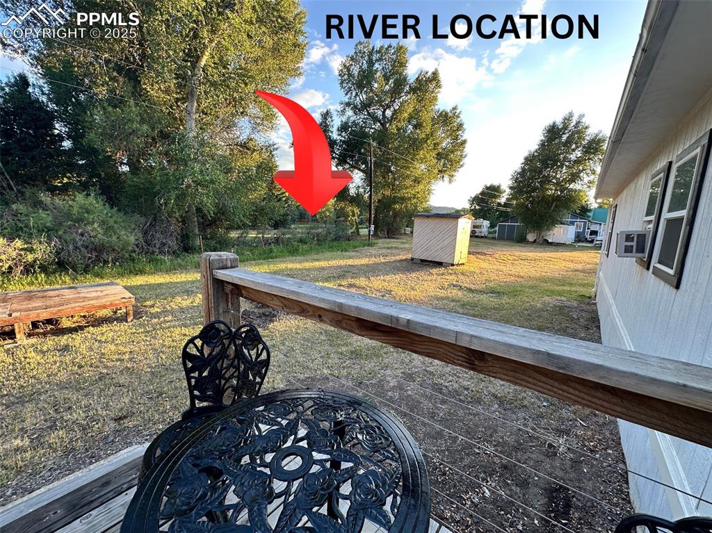 Image 32 of 36: Rear deck view to the west.