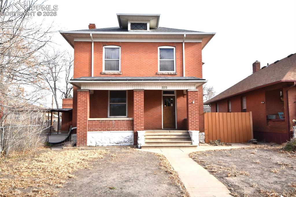 Caption: Front of Structure