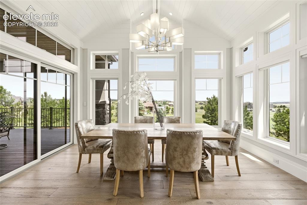 Image 7 of 50: Dining Room with beautiful views