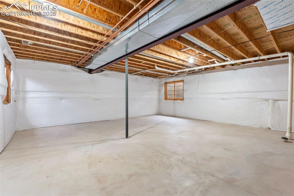 Image 27 of 35: Unfinished Area For 2 Future Bedrooms + Bath