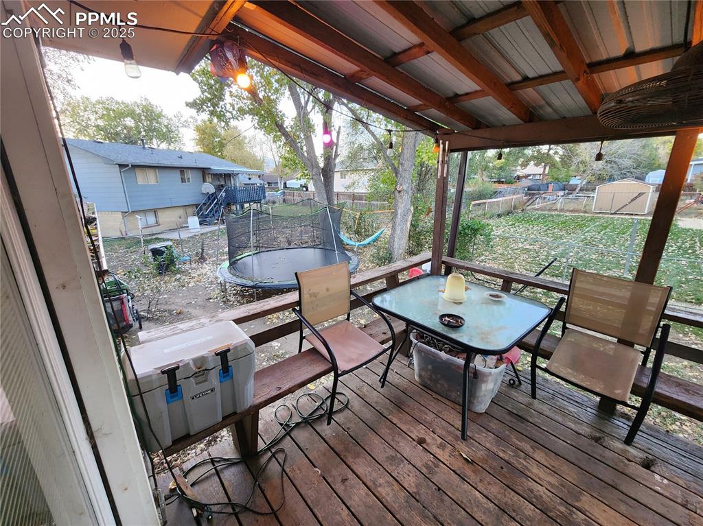 Image 30 of 33: Wood deck 