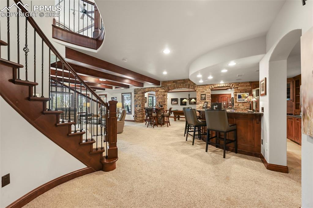 Image 25 of 50: Open concept lower level