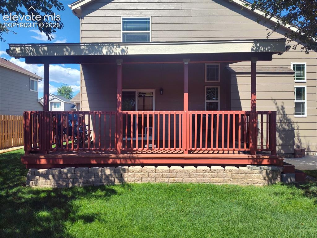 Image 46 of 49: Walk-out deck