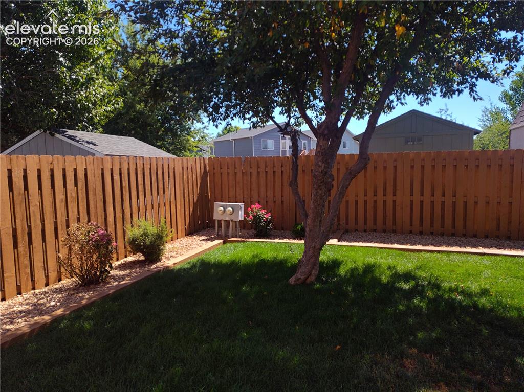 Image 48 of 49: Beautifully manicured backyard