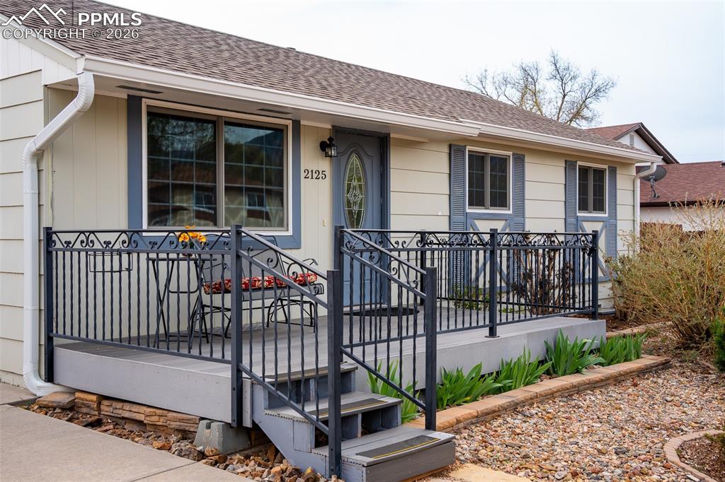 Caption: Front of Structure