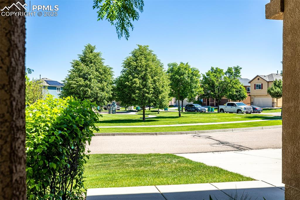 Image 3 of 30: The home overlooks the community greenspace