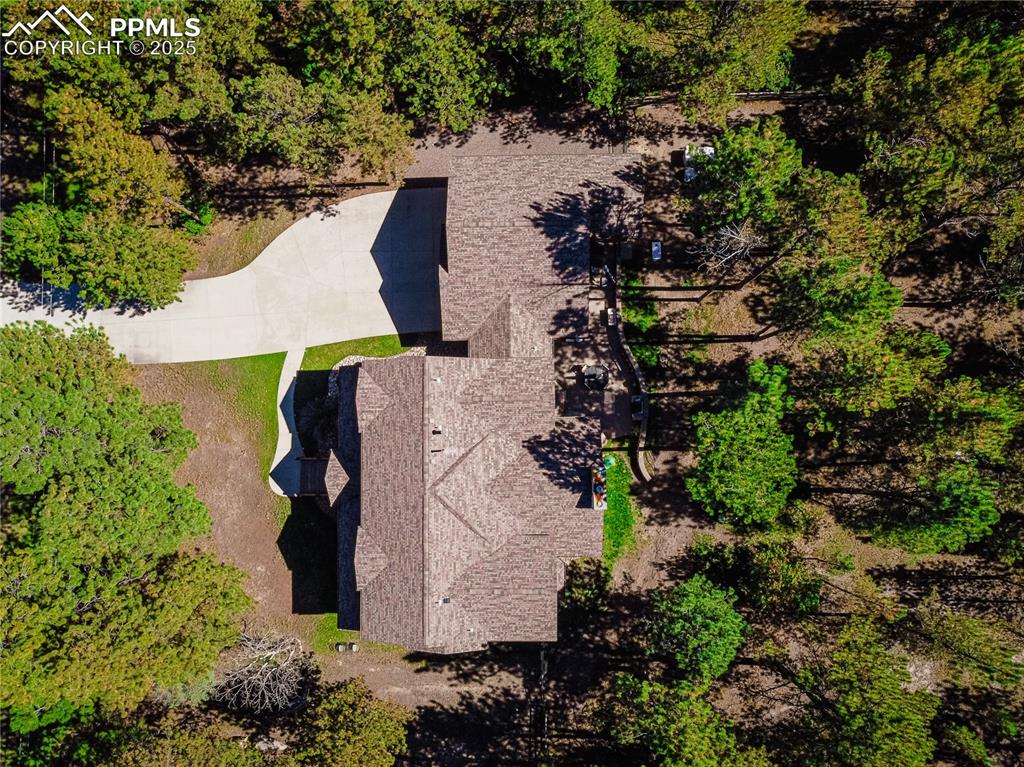 Image 49 of 50: View from above of property