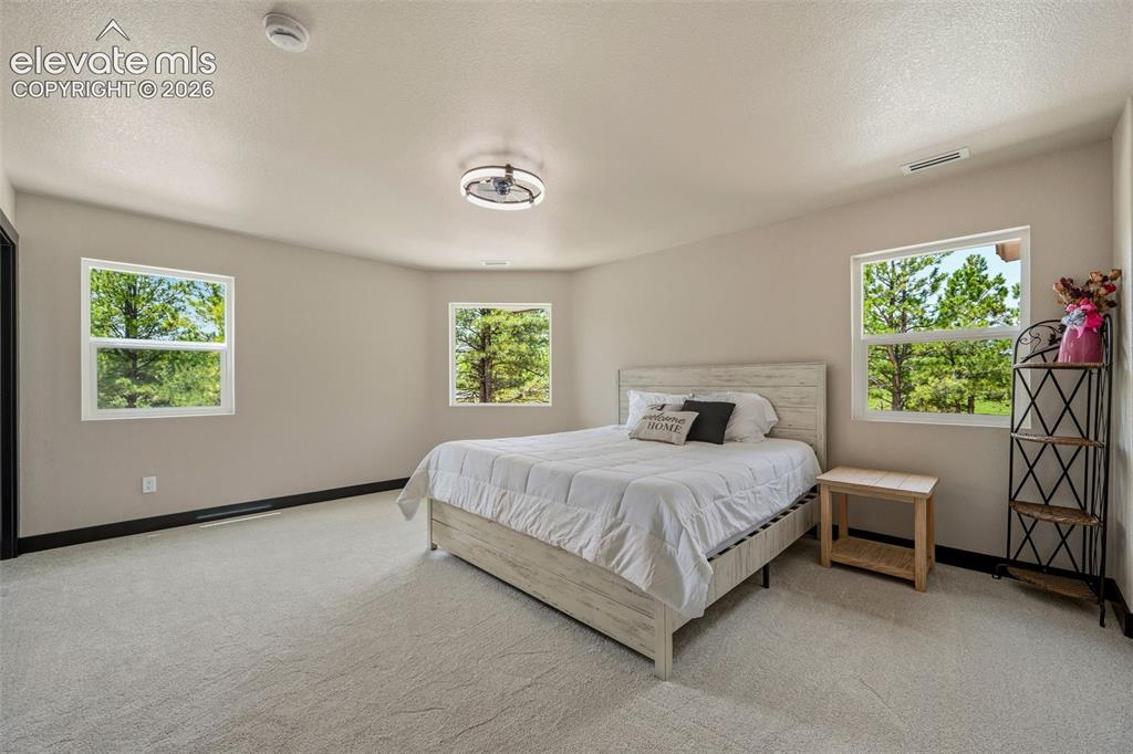 Image 25 of 46: Large guest bedroom with en suite bathroom