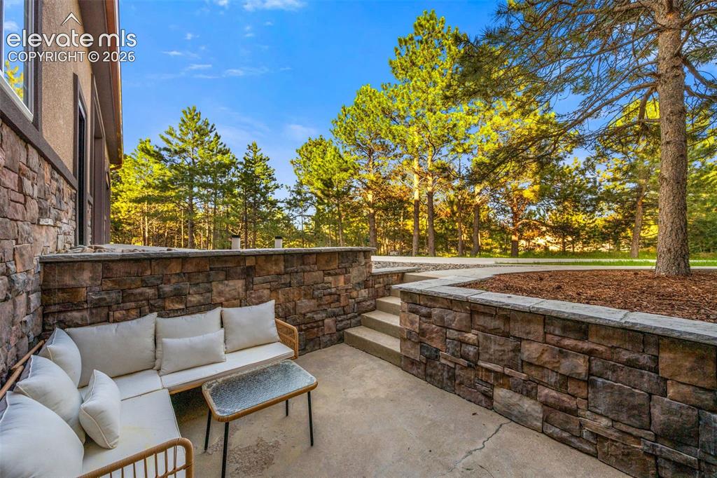 Image 31 of 46: Private patio for lower level