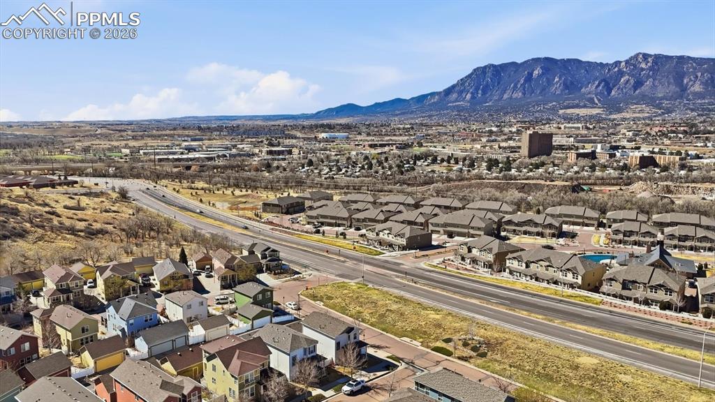 Image 48 of 50: Aerial view of home and community.