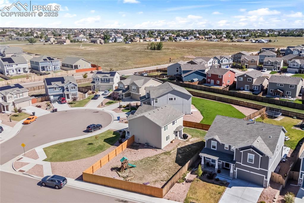 Image 40 of 40: Aerial perspective of suburban area