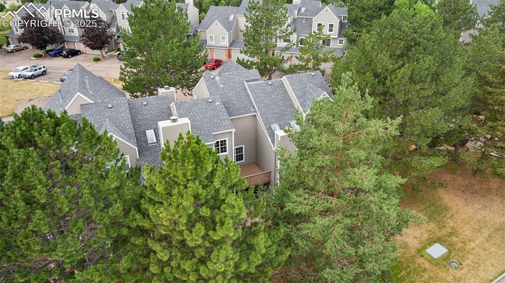 Image 45 of 48: Aerial view of residential area