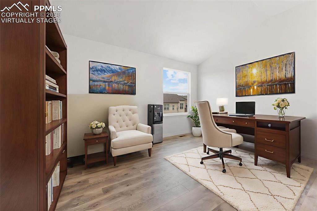 Image 26 of 50: Upper Level: Bedroom #3, with Walk-in Closet; Virtually Staged*