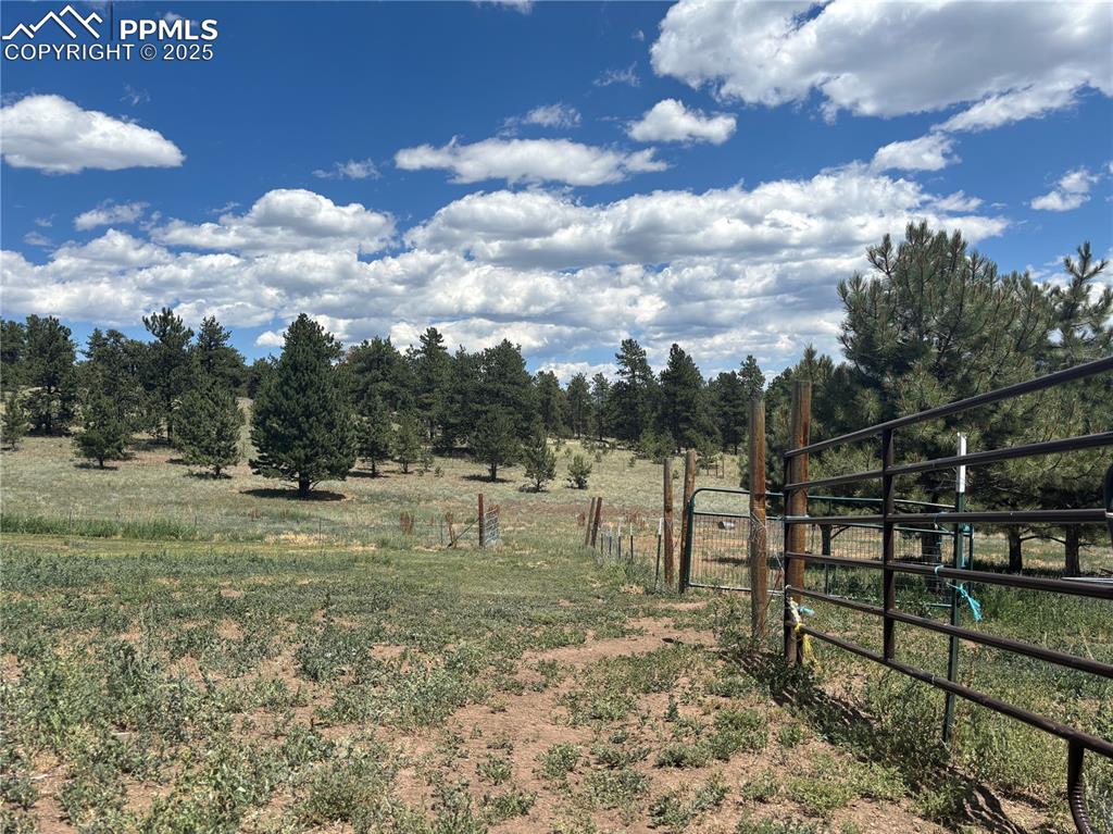 Image 22 of 25: View of yard featuring a rural view and a gate