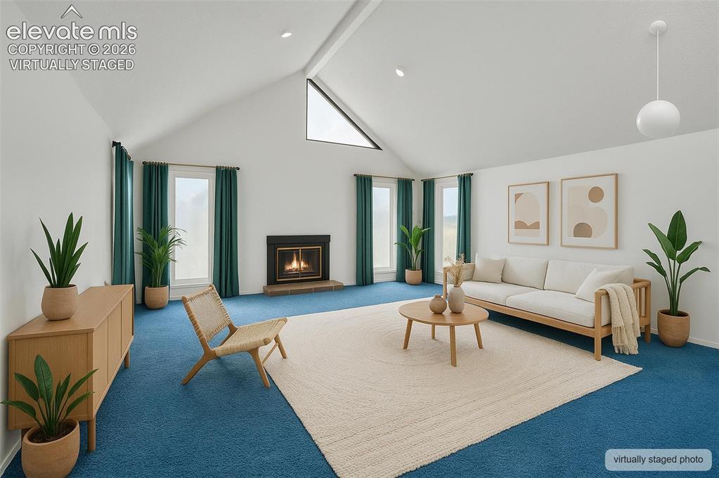 Image 9 of 50: virtually staged living room