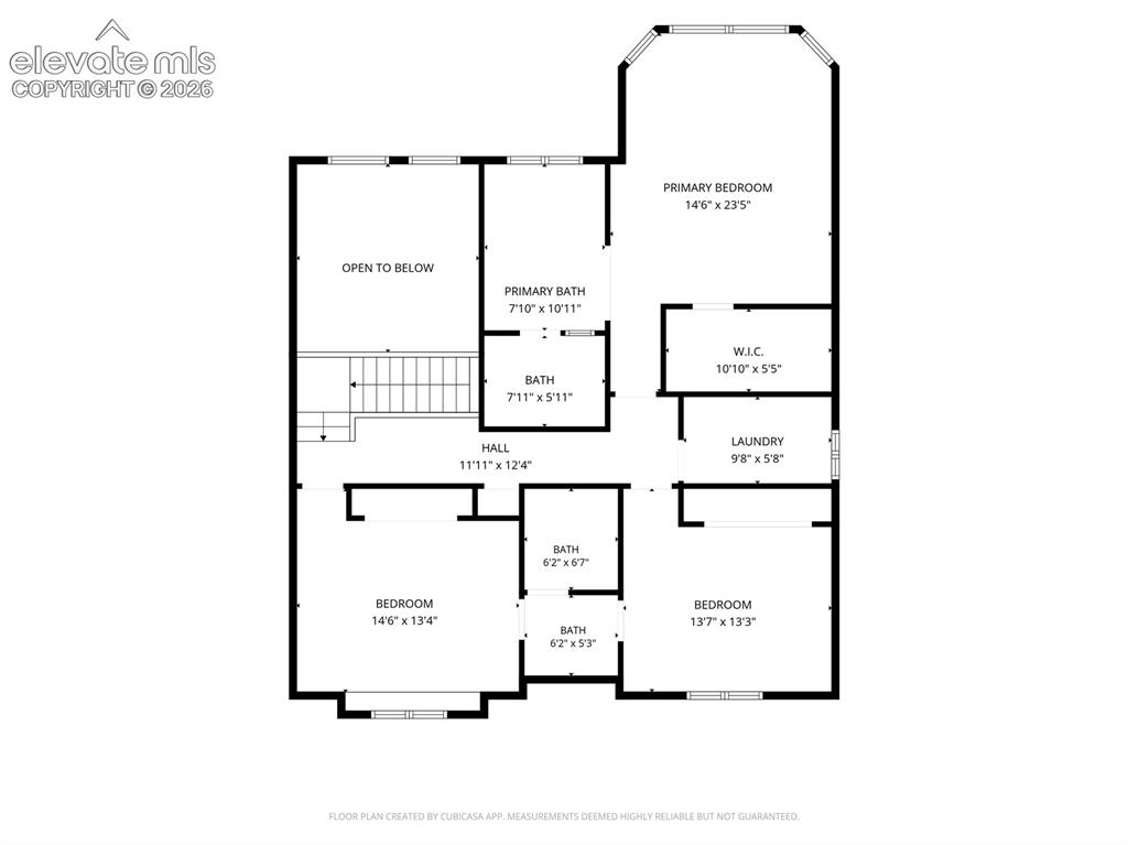 Image 46 of 47: Upper Level, dimensions are estimates, buyers agent must measure for accura