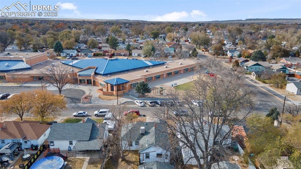 Image 38 of 41: Aerial view of residential area