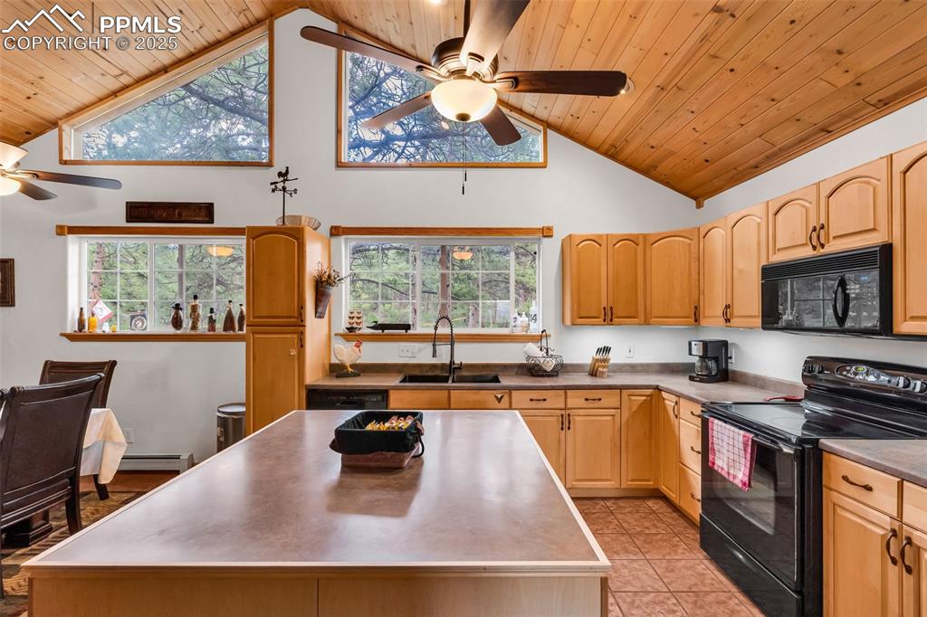 Image 12 of 43: Kitchen will all appliances (including 2 ovens) and a pantry cupboard