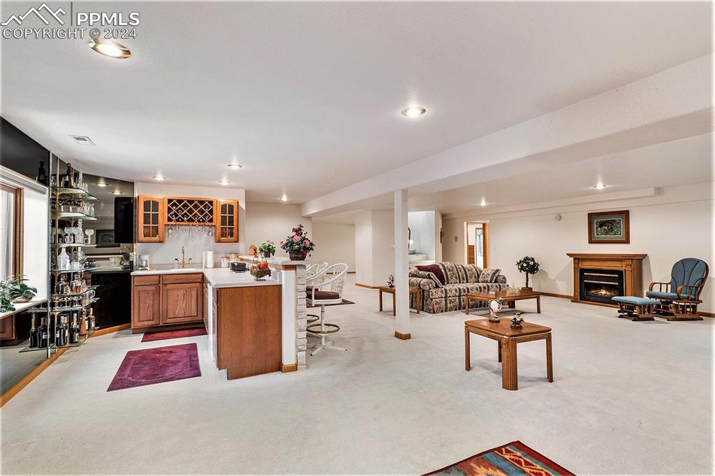 Image 33 of 50: Wet Bar in basement
