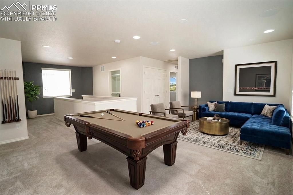 Image 23 of 49: Virtually staged, 2nd bedroom, 2nd floor